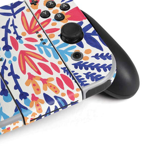 Cat Coq Color Foliage Nintendo Switch OLED (2021) Skin